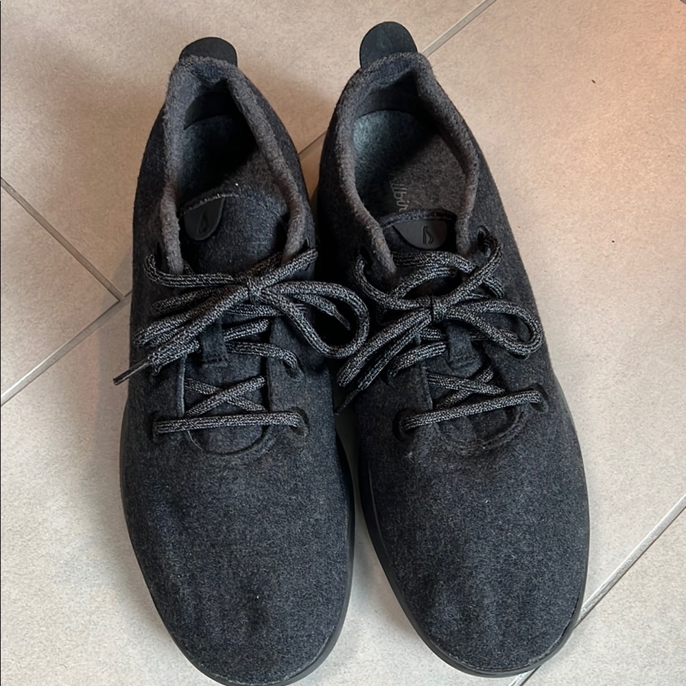 Allbirds Black Wool Sneakers with Padded Comfort